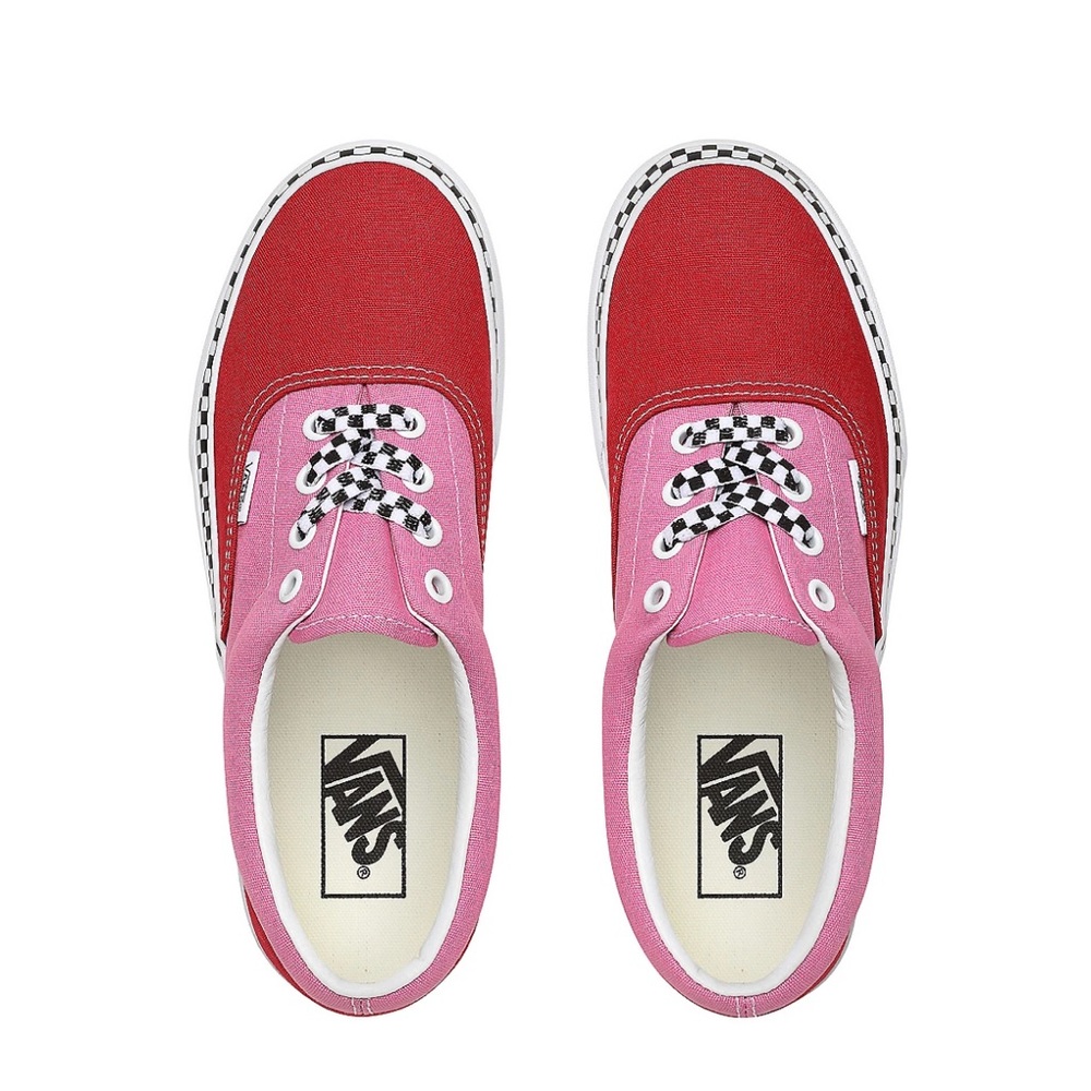NWOT Vans platform sneakers 
Red & Pink Checkered